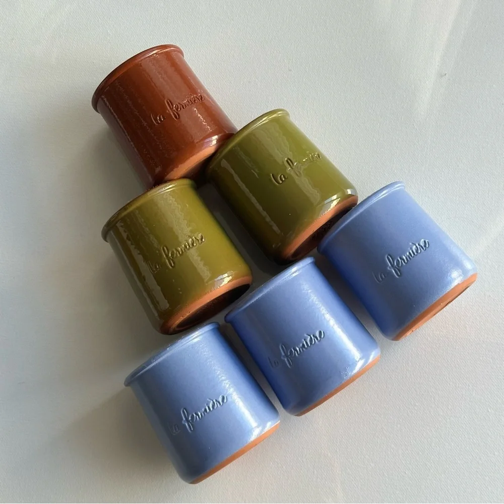 *Limited Edition* La Fermière Yogurt Olive Green Clay Jar 4.9 oz - Picture 6 of 6